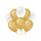Ballonnen Congrats Goud/Wit (8st)