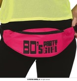 Heuptasje 80's Party Girl Roze