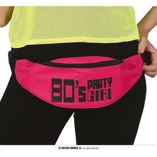 Heuptasje 80's Party Girl Roze