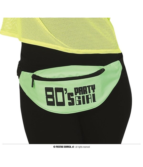 Heuptasje 80's Party Girl Groen