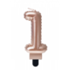 Folie Ballon Kaarsje Cijfer '1' Rose Goud