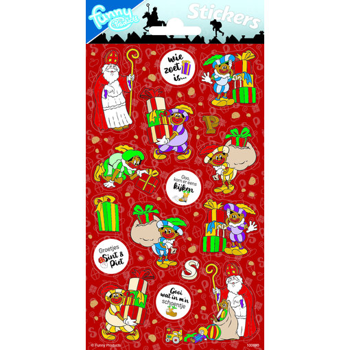Stickervel Sinterklaas Cadeautjes