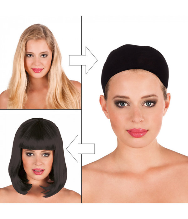 Haarnetje/Pruikenkapje Unisex Zwart