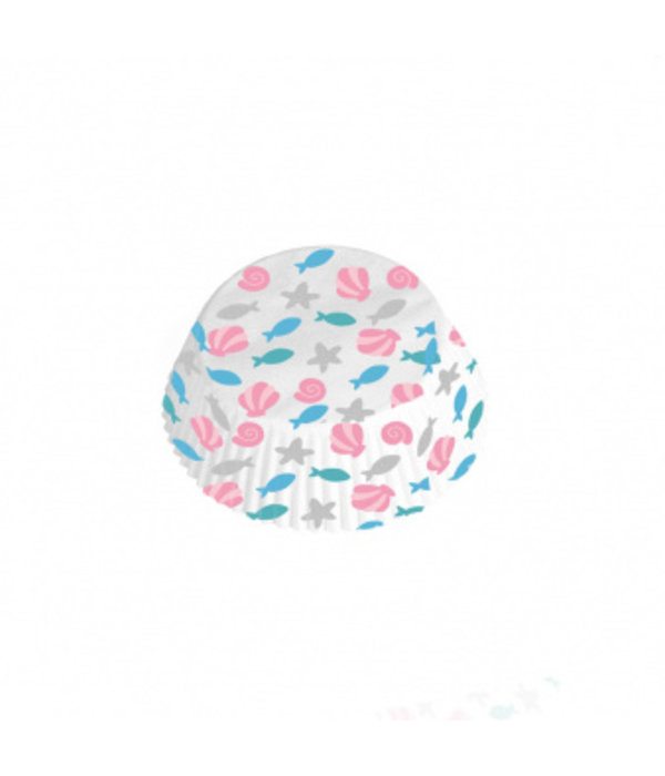 Cupcake Bakjes Zeemeermin (48st)