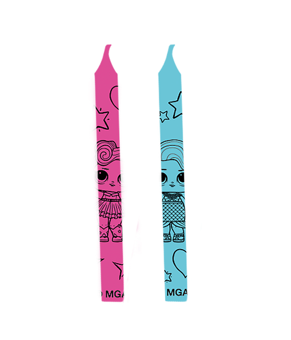 Verjaardagskaarsen LOL Glitterrati (12st)