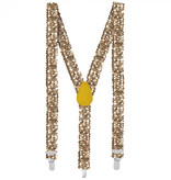 Bretels pailletten goud