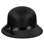 Charleston hoed dames zwart