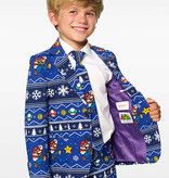 Opposuits Maatpak Jongens Kerst Super Mario Blauw