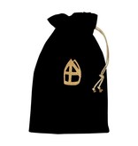 Strooizak Luxe Zwart Polyesterfluweel