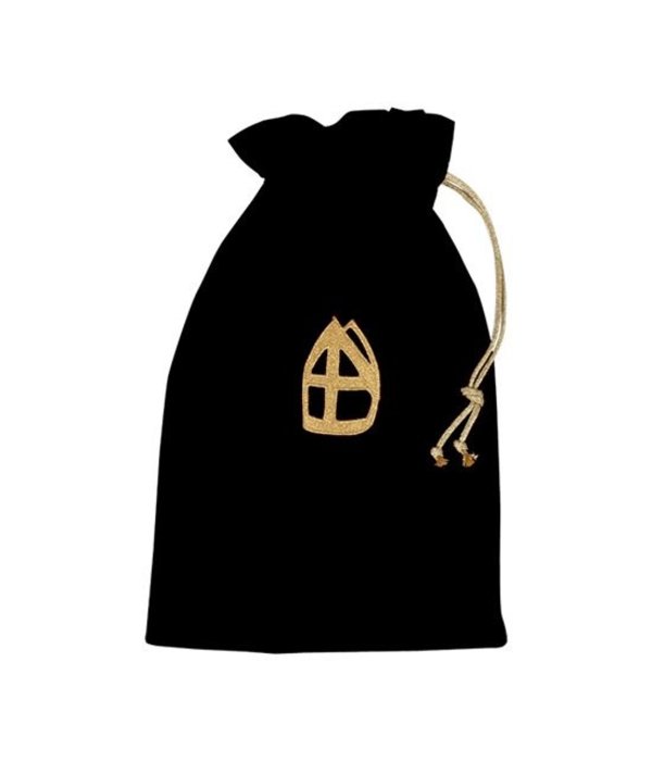 Strooizak Luxe Zwart Polyesterfluweel