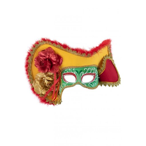 Oogmasker dames Venetie met hoed