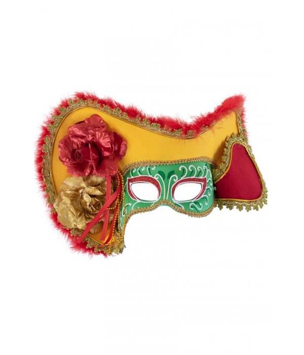Oogmasker dames Venetie met hoed