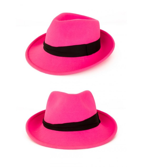 Al Capone hoed wolvilt roze