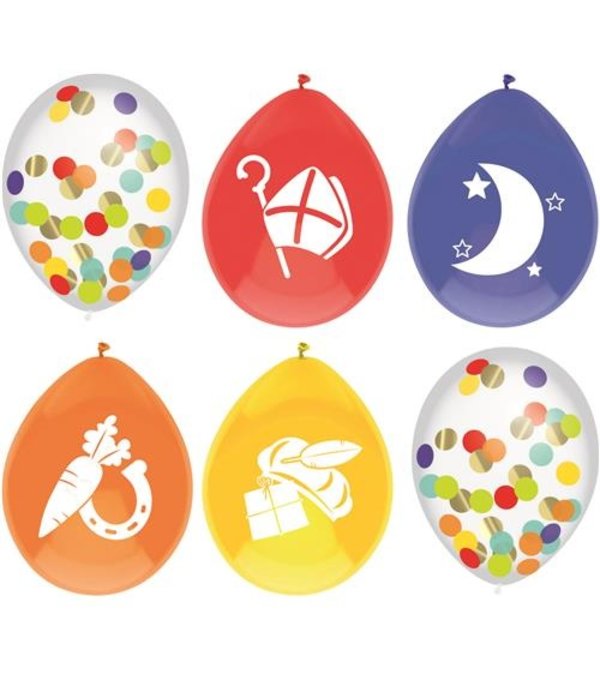 Ballonnen Mix Sinterklaas (6st)