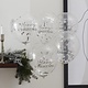 Confettiballonnen 'Merry Christmas' Zilver (5st)