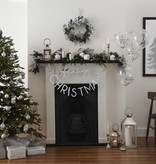 Confettiballonnen 'Merry Christmas' Zilver (5st)