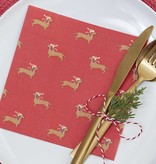 Kerst Servetten Hondje (16st)