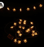 Lichtslinger Sneeuwvlokken Wit Warm LED (2,3m; 20 leds)