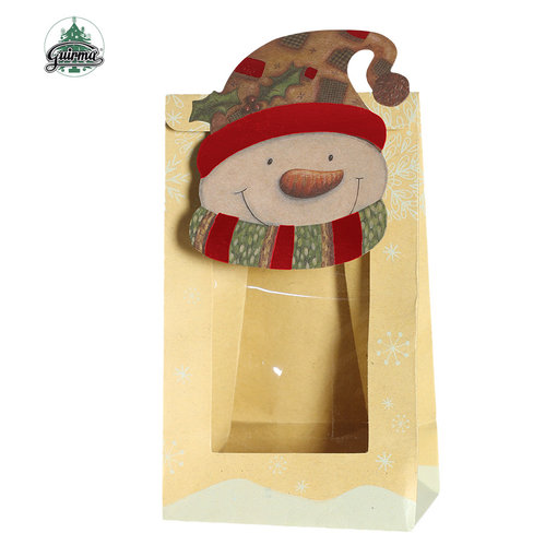 Papieren Sneeuwpop Cadeauzakjes (3st)