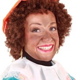 Pieten Pruik Kroes Bruin verstelbaar