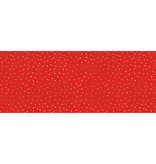 Inpakpapier Rood met Gouden Metallic sterren