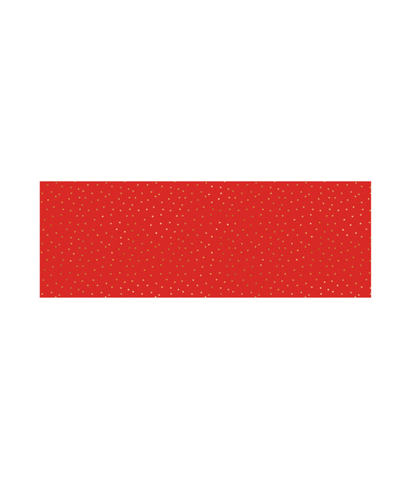 Inpakpapier Rood met Gouden Metallic sterren