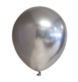 Chrome Ballonnen Zilver 30cm (10st)