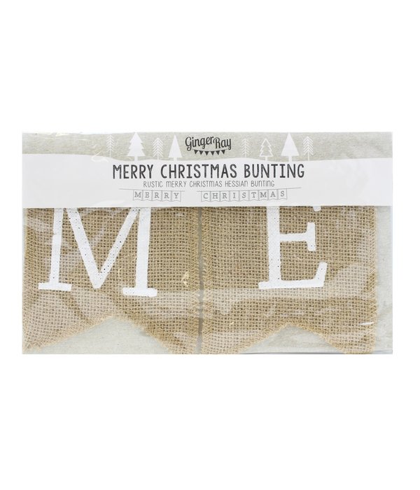 Jute Letterslinger Merry Christmas (2,5 mtr)