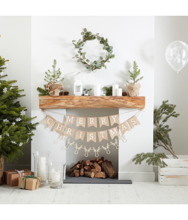 Jute Letterslinger Merry Christmas (2,5 mtr)