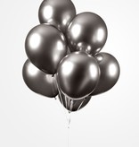 Chrome Ballonnen Space Grijs 30cm (10st)