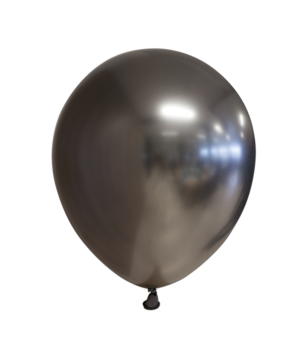 Chrome Ballonnen Space Grijs 30cm (10st)