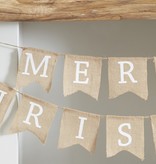 Jute Letterslinger Merry Christmas (2,5 mtr)