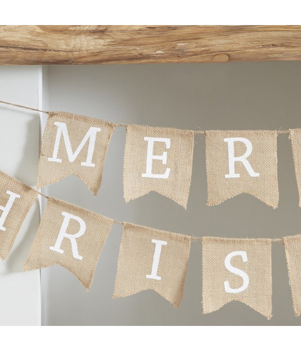 Jute Letterslinger Merry Christmas (2,5 mtr)