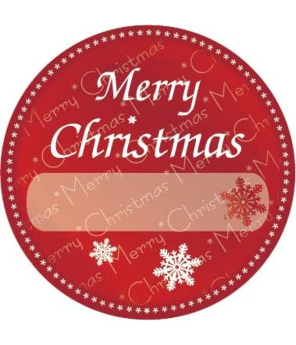 Stickers Merry Christmas Rood