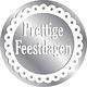 Stickers Prettige Feestdagen Zilver