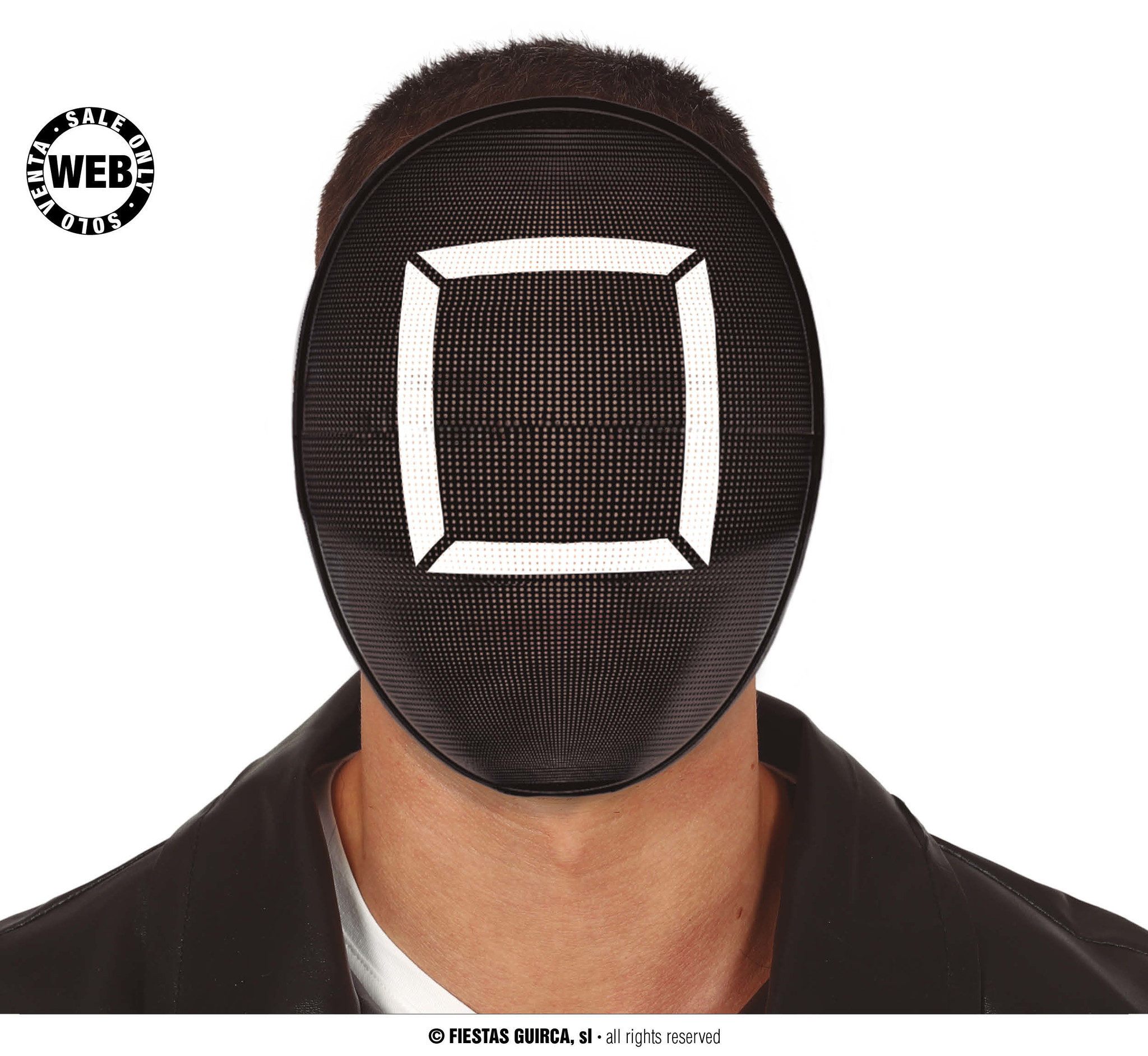 Squid Game Masker Vierkant Volwassenen afbeelding