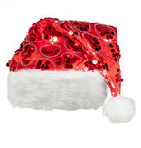Kerstmuts Dangling Rood Pailletten