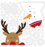 Raamstickers Kerstfiguren