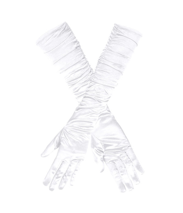 Handschoenen wit Geplooid Hollywood