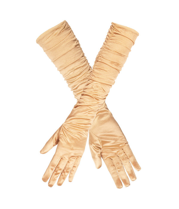 Handschoenen Goud Geplooid Hollywood