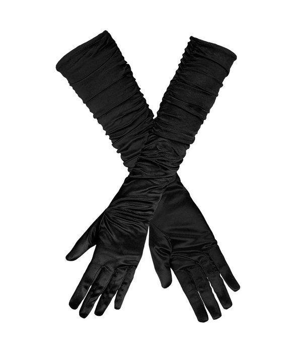 Handschoenen Zwart Geplooid Hollywood