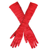 Handschoenen Rood Geplooid Hollywood