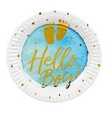 Geboorte Feestbordjes Hello Boy! (10st)