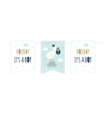 Vlaggenlijn Geboorte ''Hooray It`s A Boy'