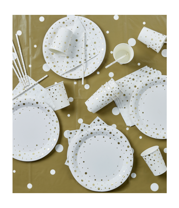 Tafelgerei Decoratie Set Goud/Wit