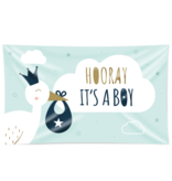 Gevelvlag Geboorte 'Hooray It`s A Boy'