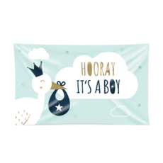 Gevelvlag Geboorte 'Hooray It`s A Boy'