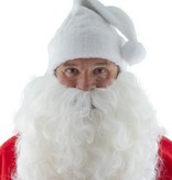 Kerstmuts wit pluche