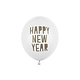 Happy New Year Ballonnen Pastel Puur Wit (6st)