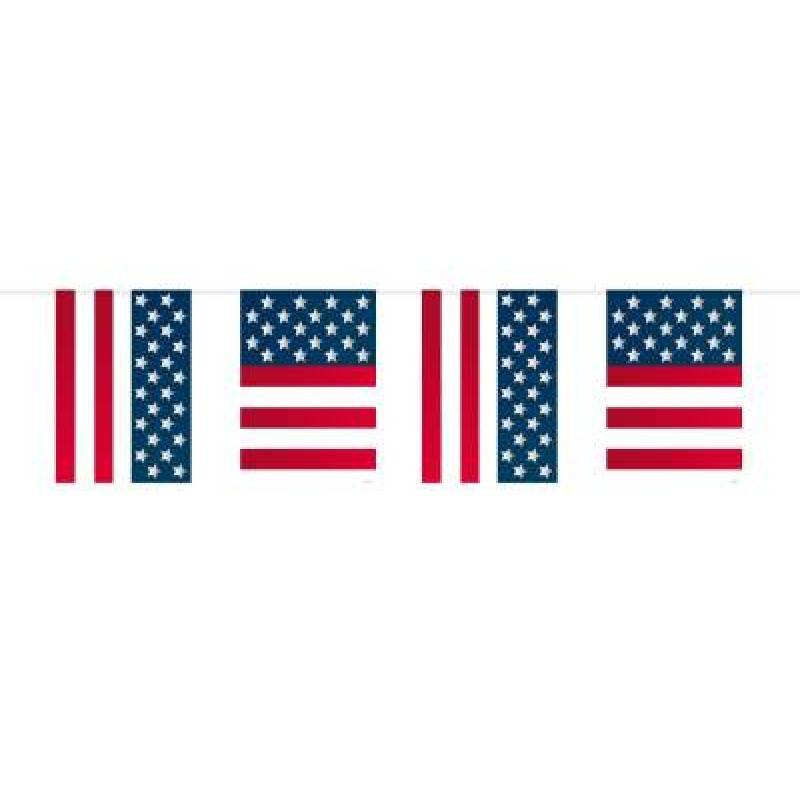 FOLAT BV - USA vlaggenslinger - Decoratie > Slingers en hangdecoraties